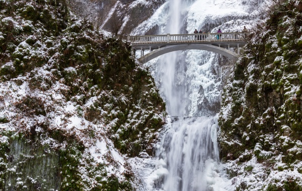 Multnomah Falls Winter